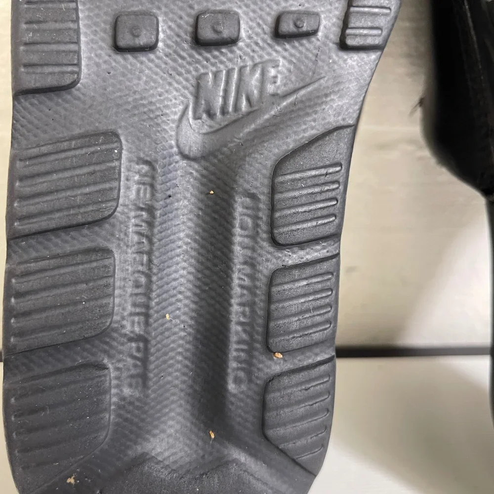 Nike Ultra Comfort 386626-061 Sandals Slides Black Slip‎ On Kids Size 2 Y
